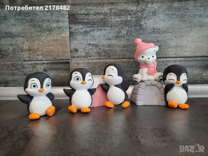 Керамични кубчета Пингвини, снимка 1