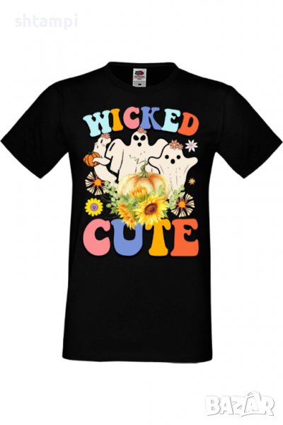 Мъжка тениска Wicked cute,Halloween,Хелоуин,Празник,Забавление,Изненада,Обичаи,, снимка 1