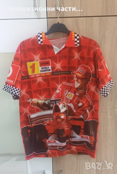 Винтидж ретро тениска Михаел Шумахер Michael Schumacher Schumi #1 World Champion Световен Шампион, снимка 1