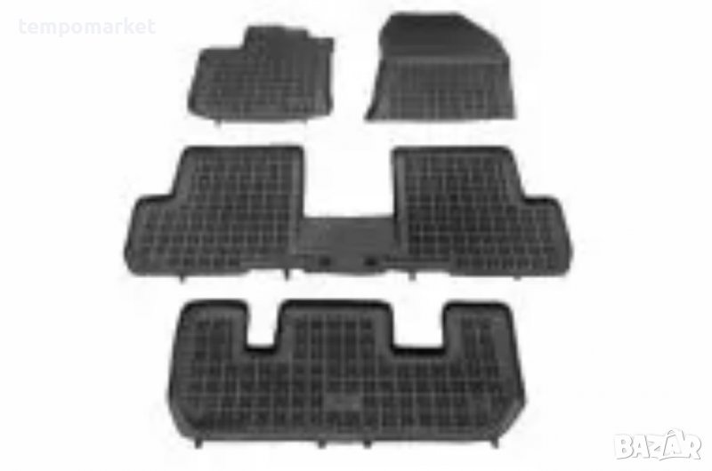 Гумени стелки за Dacia Lodgy (2012-2020) - 7 местна тип леген с трети ред седалки, снимка 1