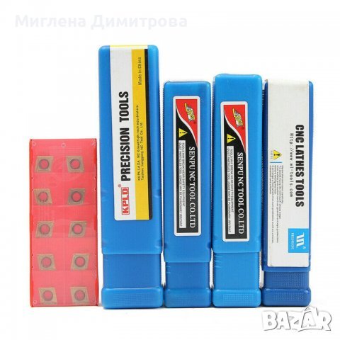 Стругарски комплект 4 ножове 12 мм. с 10 сменяеми пластини, снимка 1