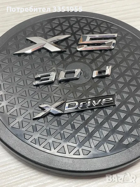 Оригинални емблеми за заден капак BMW X 5, снимка 1