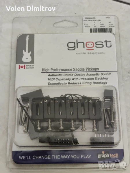 Пиезо седла за електрическа китара Graph Tech PN-8000-F0, снимка 1