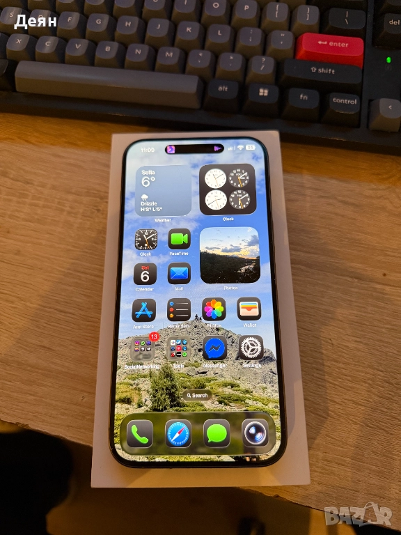 iPhone 15 Pro Max 256 GB Natural Titanium с гаранция, снимка 1