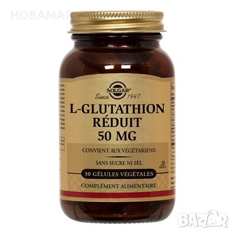Solgar Glutatione, 50 Integratore Alimentare per il Fegato Antiossidante - 30 Capsule Vegetali, снимка 1