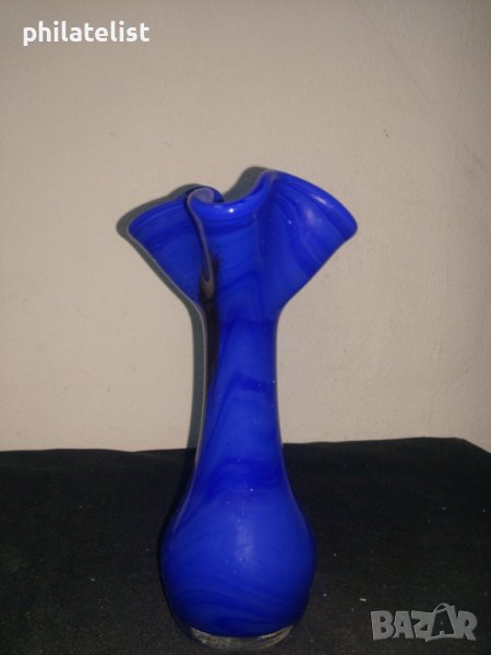 Ваза - Синьо стъкло №5, снимка 1