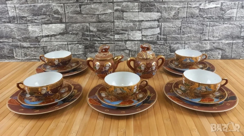 Японски сервиз Satsuma , снимка 1