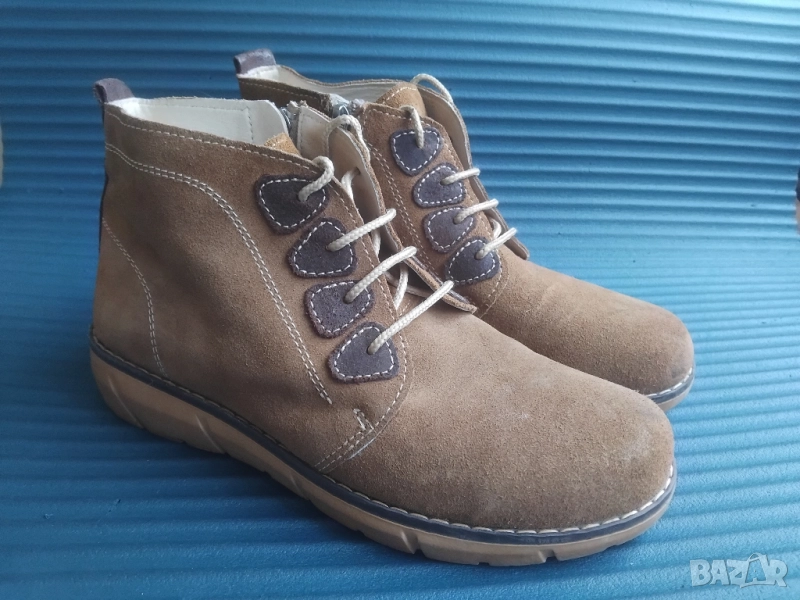 Дамски боти естествена кожа, снимка 1