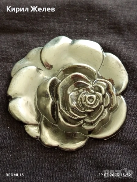 КАТАРАМА за КОЛАН ИЗОБРАЗЯВА ЦВЕТЕ МЕТАЛНА СРЕБРИСТ ЦВЯТ 57721, снимка 1