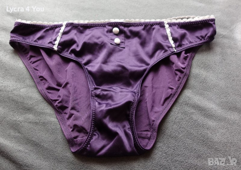 MarCollection M размер лилави сатенени бикини с ликра, снимка 1