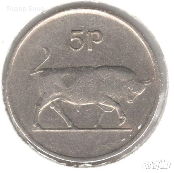 Ireland-5 Pence-1976-KM# 22-large type, снимка 1