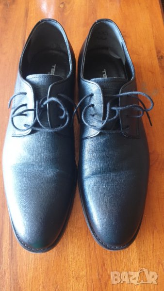 Класически обувки от релефна кожа - TEODOR, снимка 1