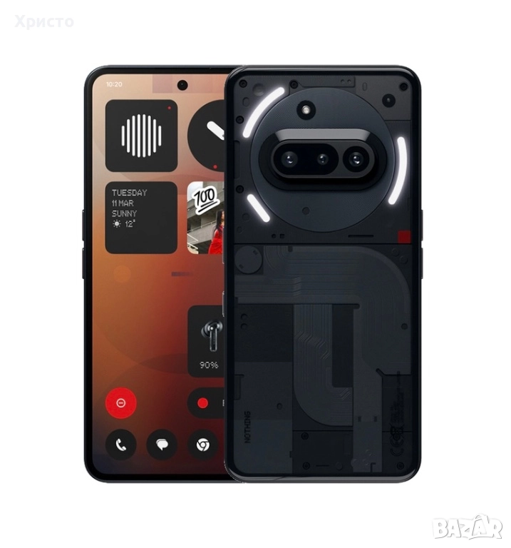 НОВО!!! Nothing Phone (3a) Pro, 256GB, 12GB RAM, 5G, Black , снимка 1