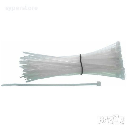 Свински Опашки Кабелни Връзки Digital One SP00743   - 4.8*300мм  100бр бели