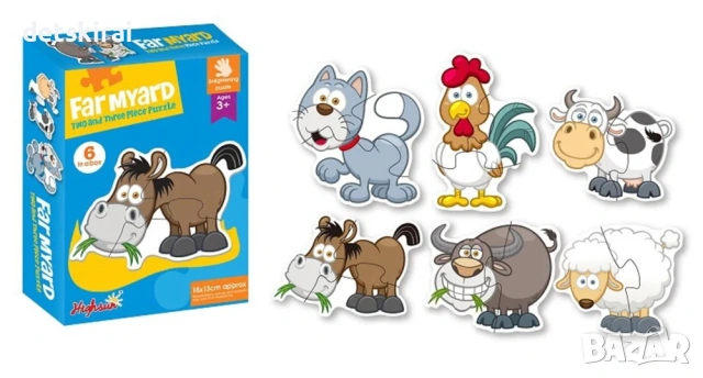 Лесни пъзели 6бр - едри елементи, снимка 5 - Игри и пъзели - 53558837