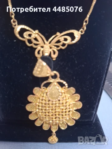ЗЛАТЕН ДАМСКИ КОМПЛЕКТ 22К ., снимка 4 - Бижутерийни комплекти - 51024881
