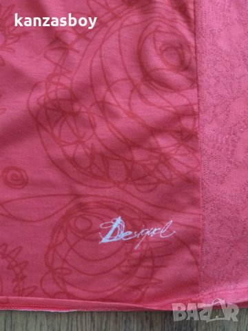 Desigual  - страхотна дамска блуза, снимка 4 - Тениски - 33634734
