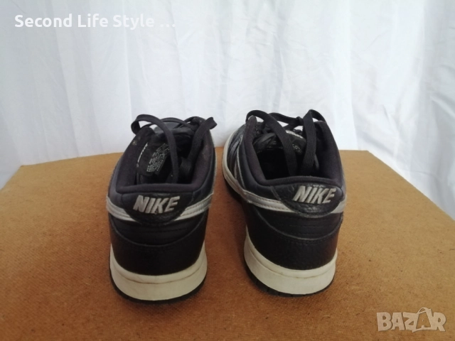 Номер 38 дамски кецове Nike Dunk Low Black Chrome Diamond Panda, снимка 6 - Кецове - 52877852