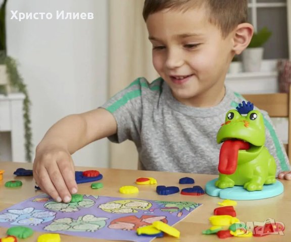 Play Doh - Комплект за игра жаба и пластелин Hasbro, снимка 6 - Пластелини, моделини и пясъци - 43726487