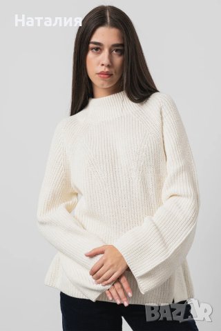 Esprit Памучен пуловер с цепка встрани, р.М. Ново., снимка 2 - Блузи с дълъг ръкав и пуловери - 43445671
