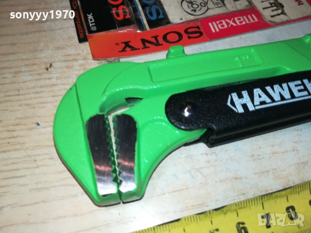 HAWEK-30СМ ТРЪБЕН КЛЮЧ ЗЕЛЕН 1010251751, снимка 4 - Ключове - 52011471
