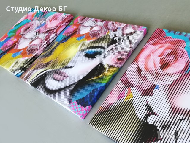 Картина Жена с рози #495, снимка 3 - Картини - 25818231