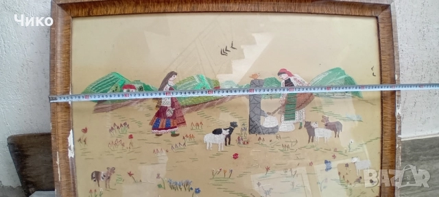 Стар голям панорамен ковьор , снимка 7 - Антикварни и старинни предмети - 52056409