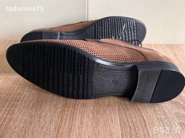 Нови обувки от естествена кожа(набук),40 номер, снимка 7 - Ежедневни обувки - 40656134
