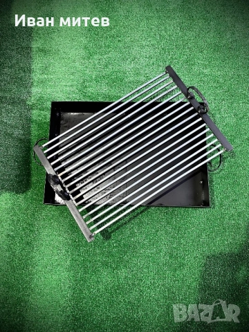 Барбекю на дървени въглища – ръчна изработка, снимка 4 - Барбекюта - 53471763