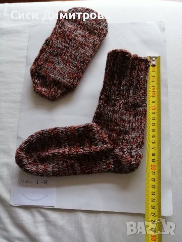 Вълнени чорапи, ръчно плетиво, 100 % вълна, снимка 7 - Други - 43871036