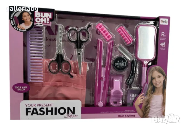 Комплект за прически Fashion Hair Styling Show – аксесоари и инструменти за коса