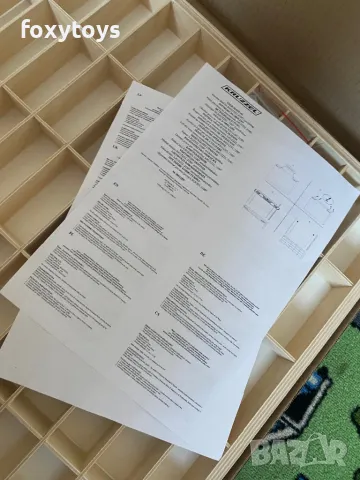 Дървен рафт за съхранение на колички - 90 отделения, 21997, снимка 7 - Други - 46513086