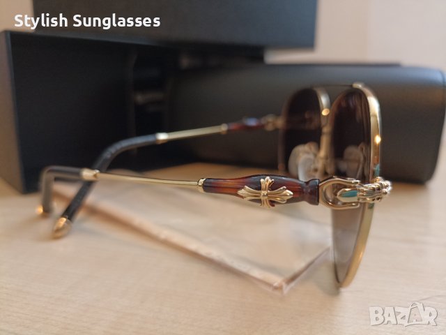 Оригинални мъжки слънчеви очила CHROME HEARTS, снимка 3 - Слънчеви и диоптрични очила - 43500917