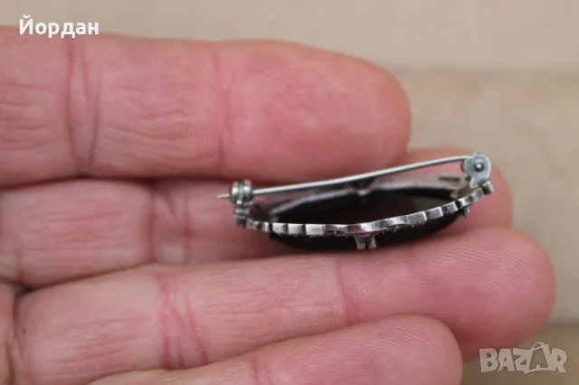 Немска сребърна брошка   , снимка 4 - Колиета, медальони, синджири - 48252409