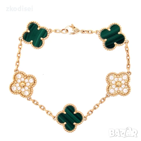 Златна дамска гривна Van Cleef & Arpels 12,34гр. 18,0см. 14кр. проба:585 модел:32110-5