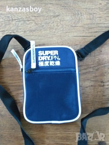 SUPERDRY SPORTS POUCH BAG NAVY - страхотна малка чанта НОВА БЕЗ ЕТИКЕТИ, снимка 5 - Чанти - 39080606
