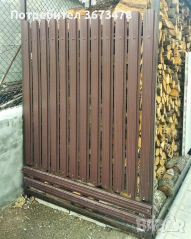 Метални профили (летви) GELESMETAL за ограда, Цвят КАФЯВ/АНТРАЦИТ, 2м, снимка 18 - Огради и мрежи - 40072217