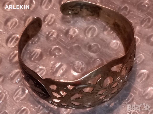 Стара сребърна руска гривна., снимка 6 - Гривни - 33677599