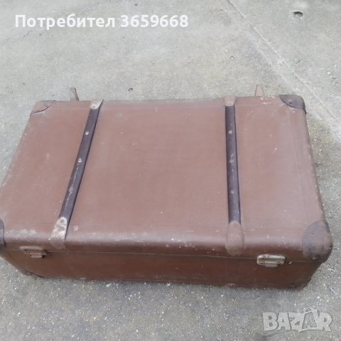 Куфар  от жакард от 1966г, снимка 9 - Антикварни и старинни предмети - 40626377
