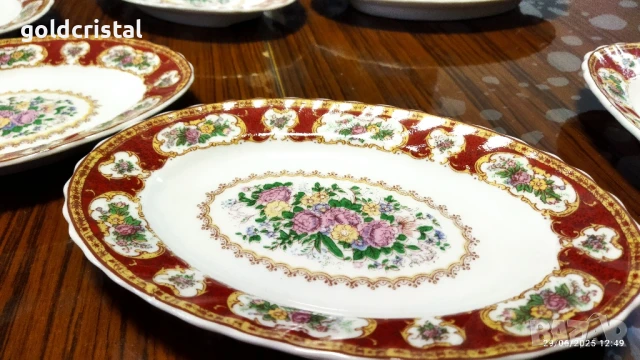 стар български порцелан чинии елипси , снимка 7 - Антикварни и старинни предмети - 22535439