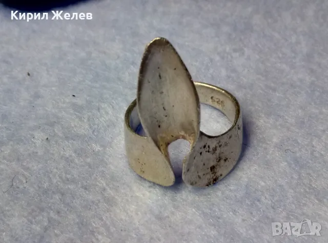ОРИГИНАЛЕН ХУДОЖЕСТВЕН ДИЗАЙН АРТ НУВО СТИЛ СРЕБЪРЕН ПРЪСТЕН СРЕБРО 925 РЪЧНА ИЗРАБОТКА 48580, снимка 11 - Пръстени - 50192121