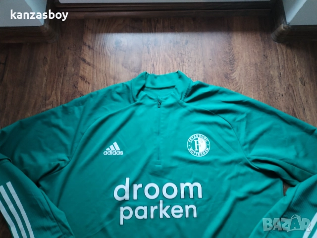 ADIDAS feyenoord 2020-21 track jacket - мъжка футболна блуза 2ХЛ, снимка 2 - Спортни дрехи, екипи - 52919173