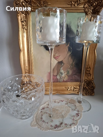 2 Свещника и купа, снимка 4 - Аксесоари за кухня - 52570381