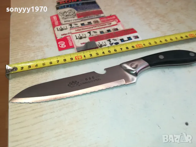 666 STAINLESS STEEL-НОЖ НОЖОВКА 1303251528, снимка 10 - Ножове - 49480551