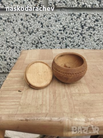 Дървена битова солница , снимка 9 - Антикварни и старинни предмети - 43793698