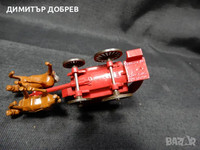 СТАРА РЕТРО МЕТАЛНА КОЛИЧКА HORSE BUS MATCHBOX MOY ENGLAND , снимка 6 - Колекции - 50154237