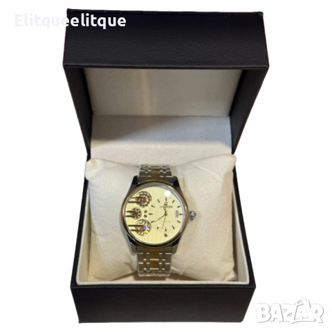 Елегантен мъжки часовник с модерен дизайн, снимка 4 - Мъжки - 52276912
