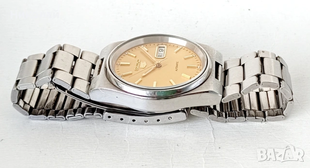 Seiko 5 Сейко 5 - самонавиващ се часовник, запазен, профилактиран, снимка 9 - Мъжки - 53039496