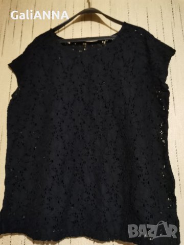 ДАНТЕЛЕНА БЛУЗКА МАКСИ РАЗМЕР 2XL, снимка 2 - Тениски - 32949029