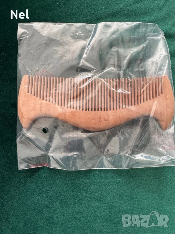 Гребен дървен бамбук, снимка 3 - Аксесоари за коса - 49553457